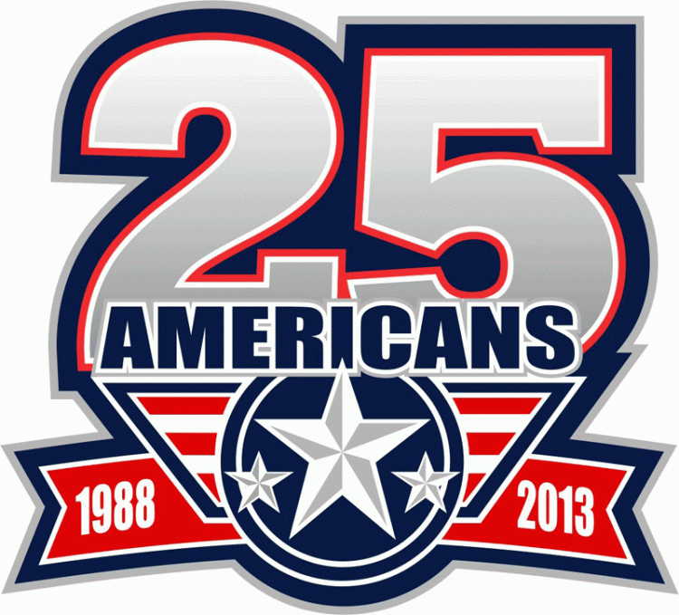 tri-city americans 2013 anniversary logo iron on heat transfer